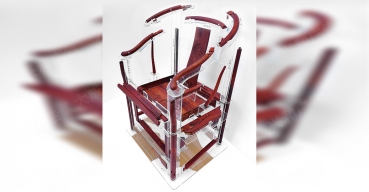 亚克力工艺品——红木椅子拆分展示架1